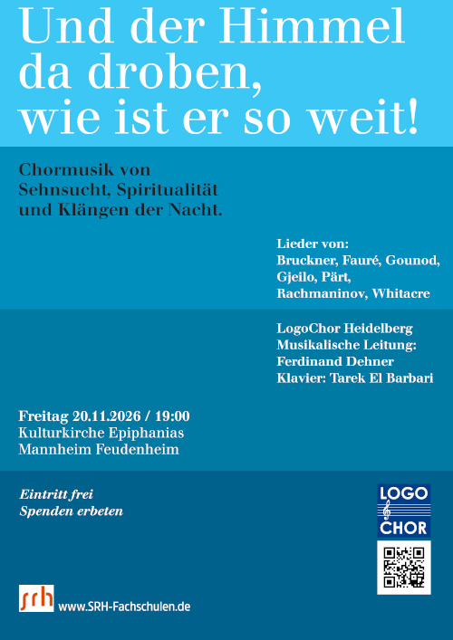Konzertposter 'Und der Himmel da droben, wie ist er so weit!'